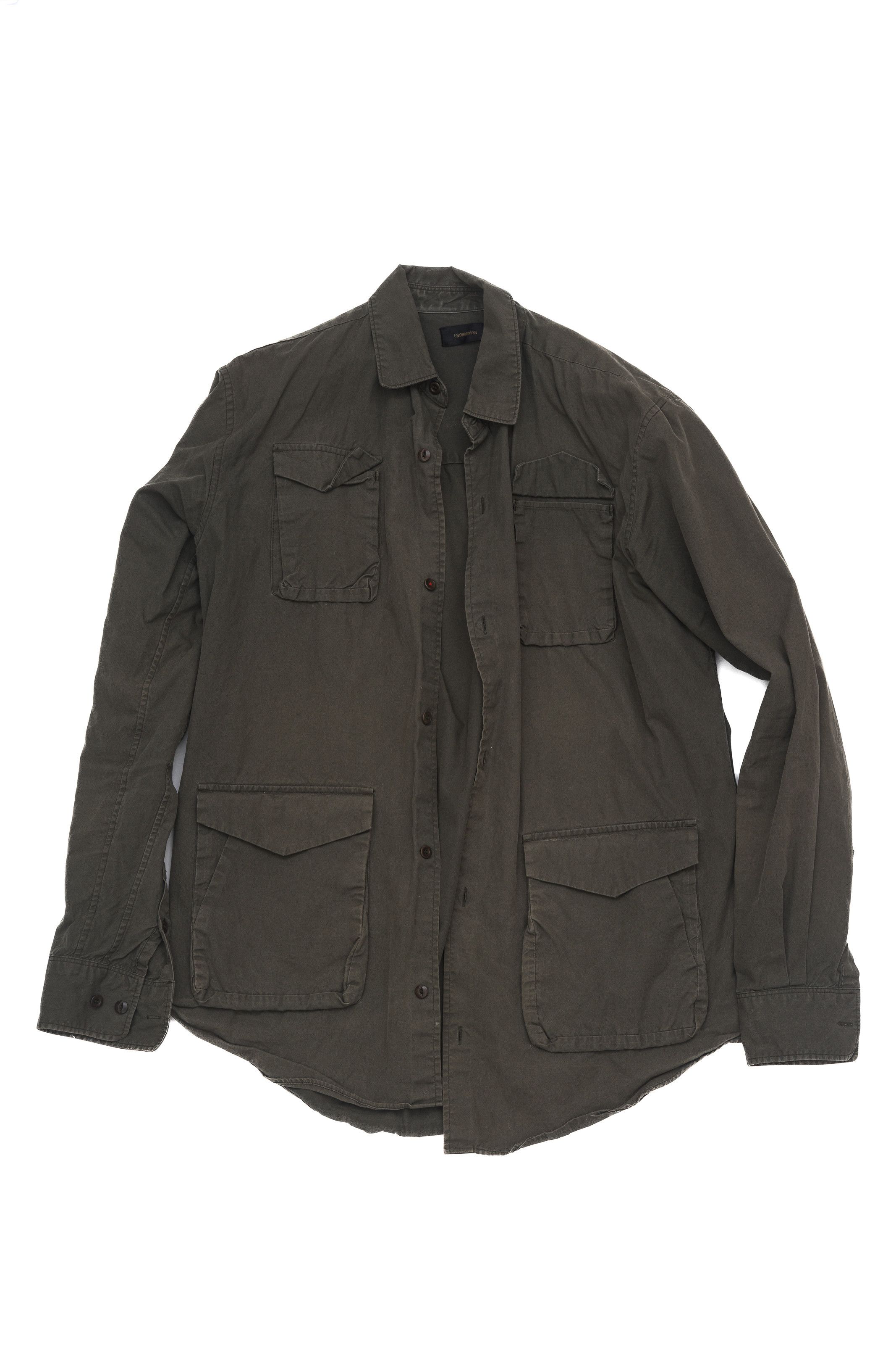 Undercover 4-Pocket Military Overshirt Olive sz3