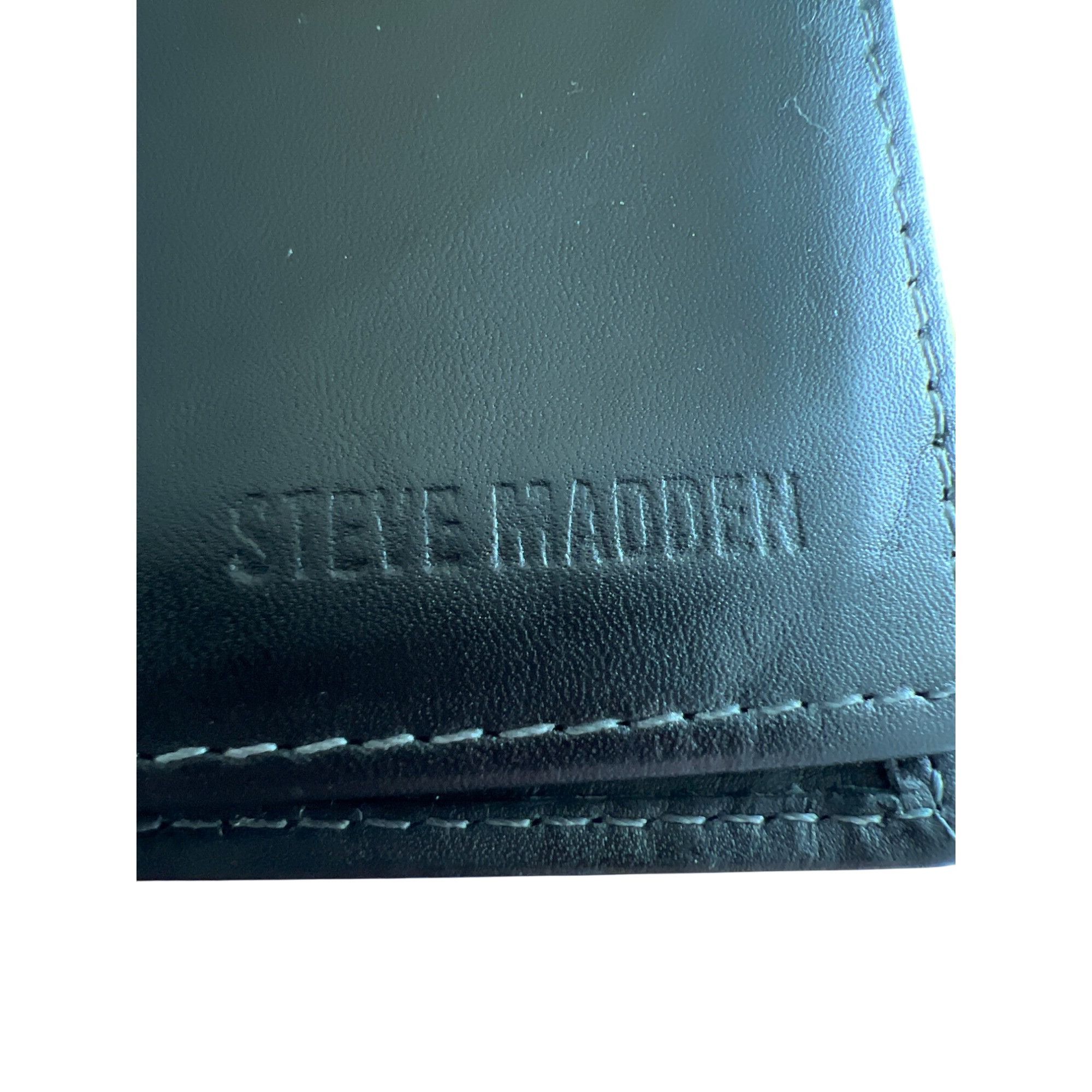 Steve Madden Steve Madden Genuine Leather Black Bifold Wallet Multiple Ca Size ONE SIZE - 2 Thumbnail