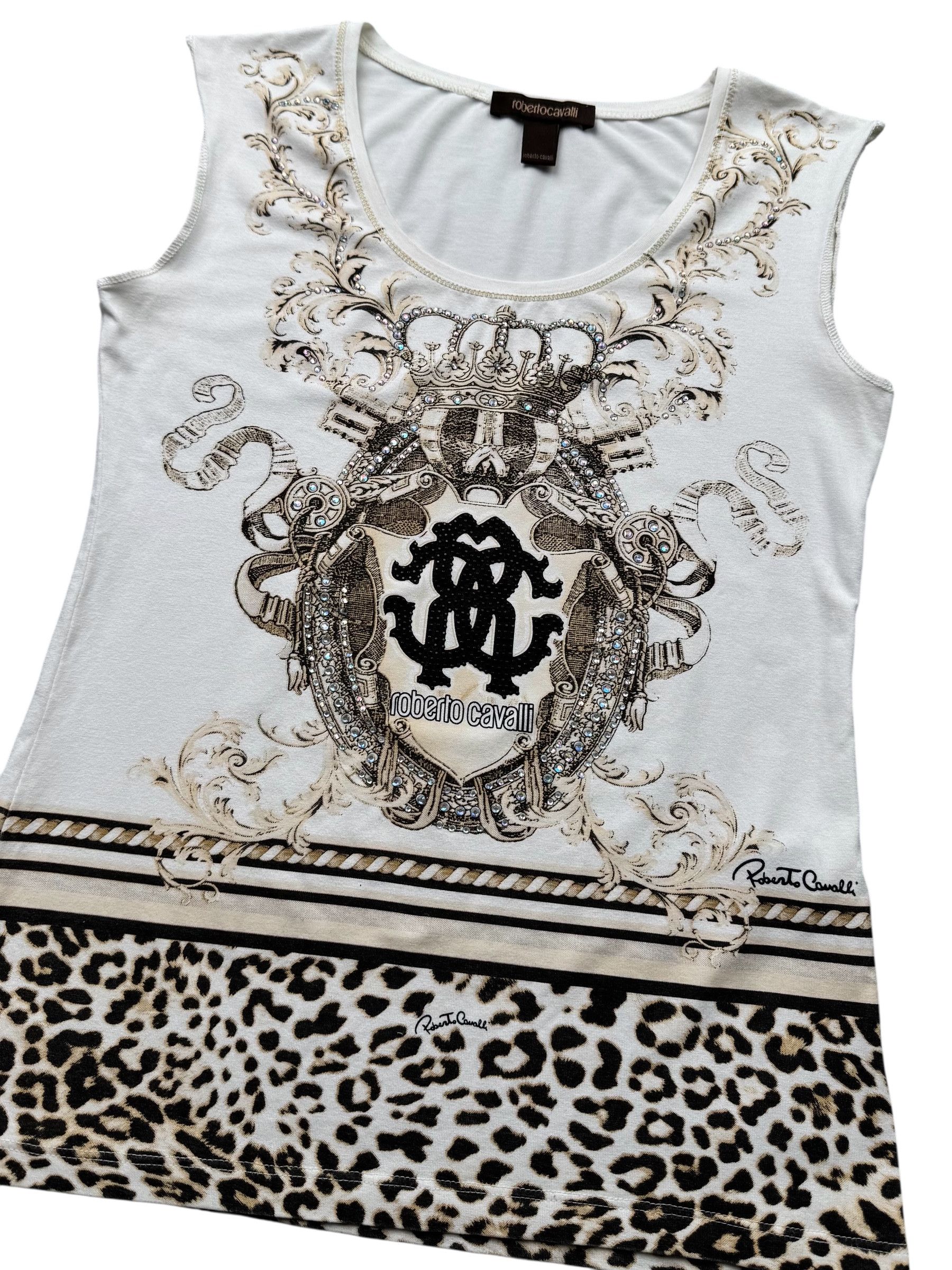 Roberto Cavalli Roberto Cavalli Vintage Tank Top (V9) Size S / US 4 / IT 40 - 2 Thumbnail
