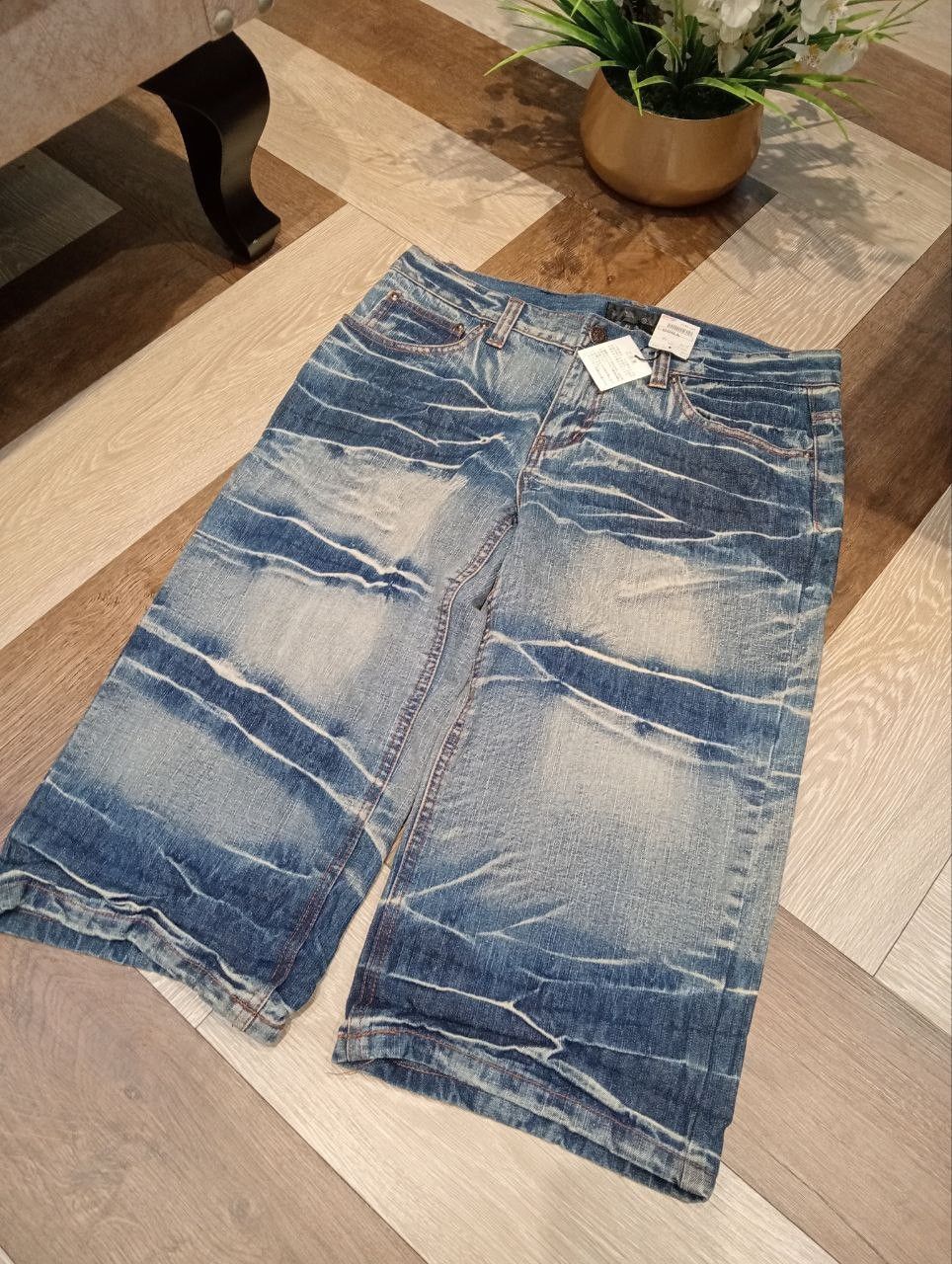 LOWBOX LOWBOX JAPAN BLUE DENIM SHORTPANTS Size US 33 - 2 Thumbnail