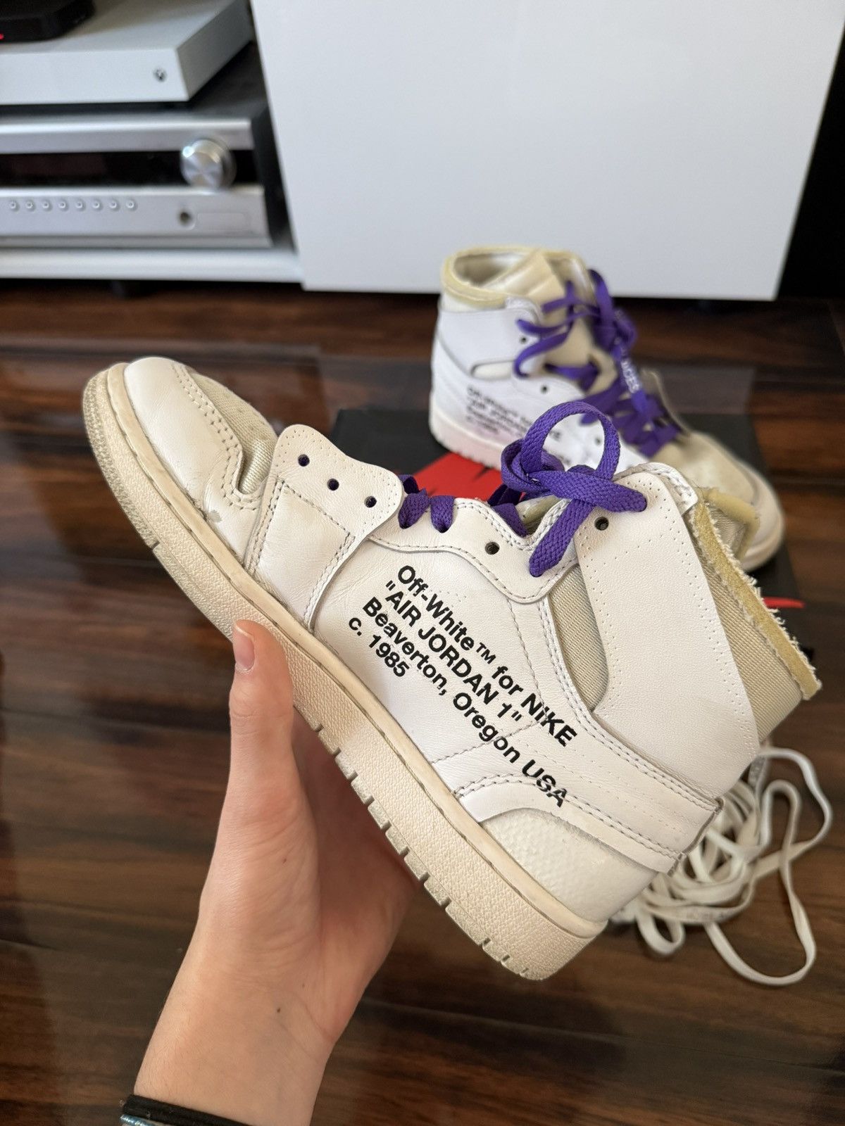 Jordan Brand × Off-White Off-White Jordan 1 NRG Size US 7.5 / EU 40-41 - 4 Thumbnail