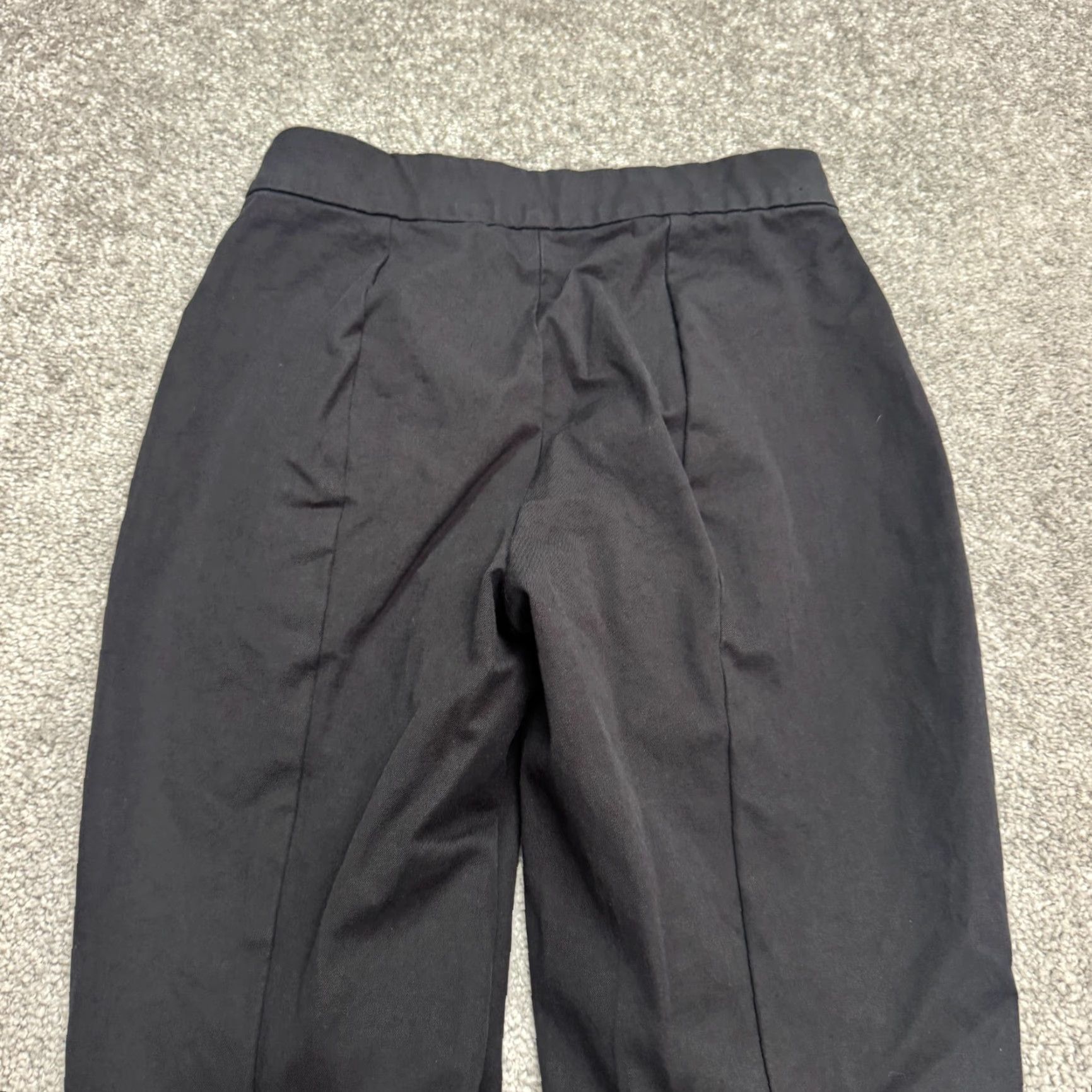 Everlane Everlane High Rise Straight Leg Pants Womens Black 0 Zip Stretch Comfort Pockets Tailored Size 25" / US 0 / IT 36 - 5 Thumbnail