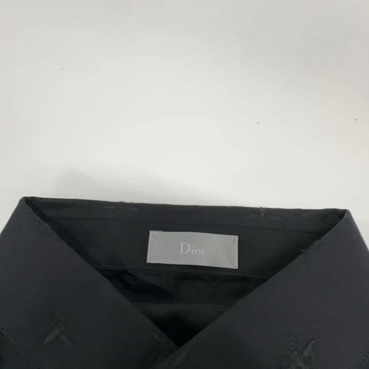 Dior Dior Dior Embroidered Black Long Sleeve Shirt 0079-2507 Size US M / EU 48-50 / 2 - 5 Thumbnail