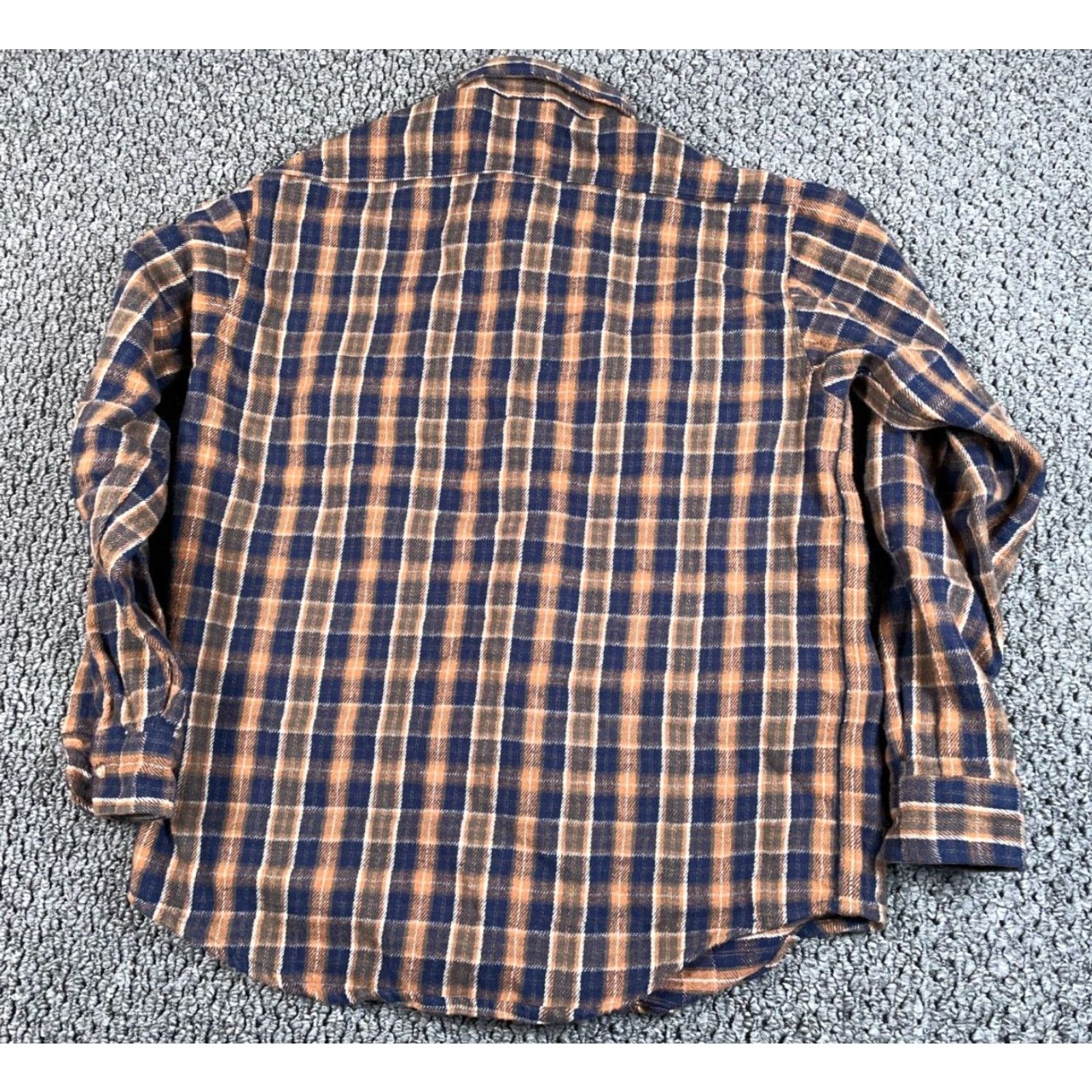 Carhartt VINTAGE Carhartt Flannel Shirt Adult Medium Blue Brown Plaid Workwear 90s Grunge Mens Size US M / EU 48-50 / 2 - 2 Thumbnail