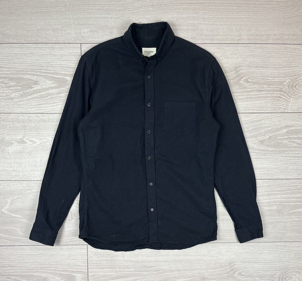 Other Octobre Editions Blue Navy Cotton Button Shirt Size US S / EU 44-46 / 1 - 1 Thumbnail