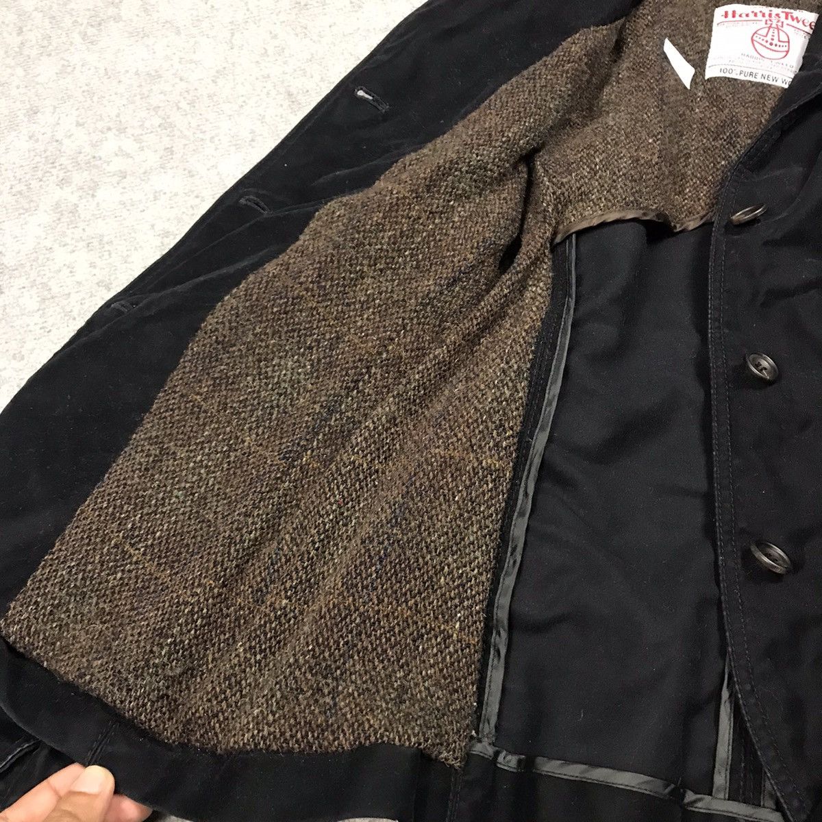 Harris Tweed × Tomorrowland Harris Tweed x Tomorrowland black woman blazer jacket Size S / US 4 / IT 40 - 7 Thumbnail