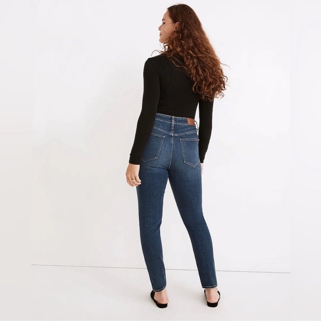 Madewell Madewell Curvy High Waist Skinny Jeans Sz 24 Dark Wash Denim Size 24" / US 00 / IT 34 - 2 Thumbnail