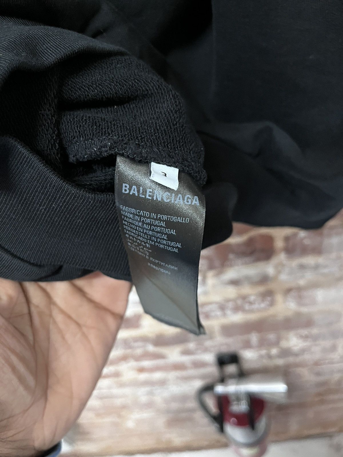 Balenciaga Balenciaga Layered Sweatshirt Black Size US L / EU 52-54 / 3 - 3 Thumbnail