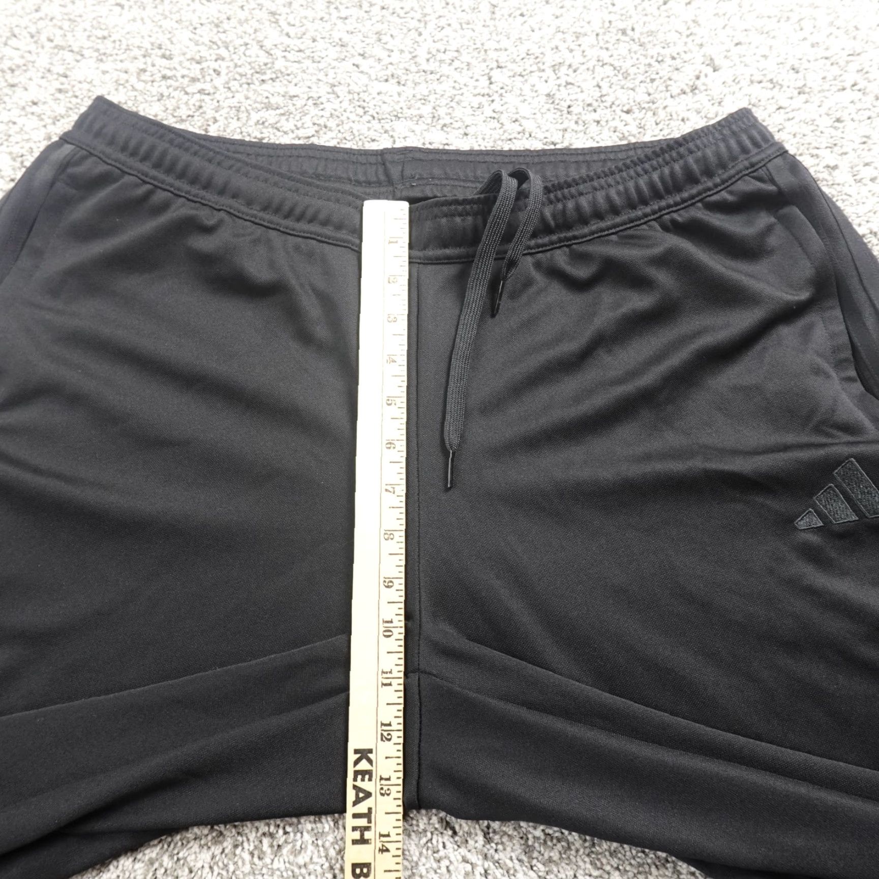 Adidas Adidas Pants Womens 1X Black Track Drawstring Jogger Sweatpants Workout Gym Run Size 24" / US 00 / IT 34 - 4 Thumbnail