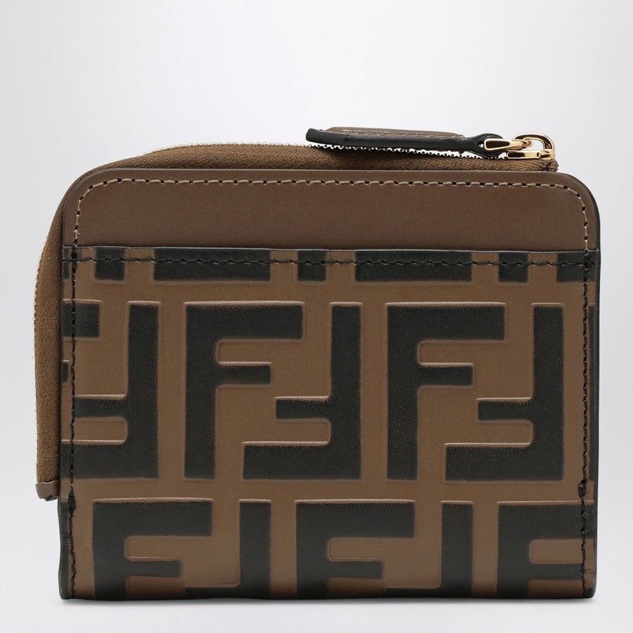 Fendi o1d2blof0824 Size: OS / Wallet With All-Over Logo in Brown Size ONE SIZE - 2 Thumbnail