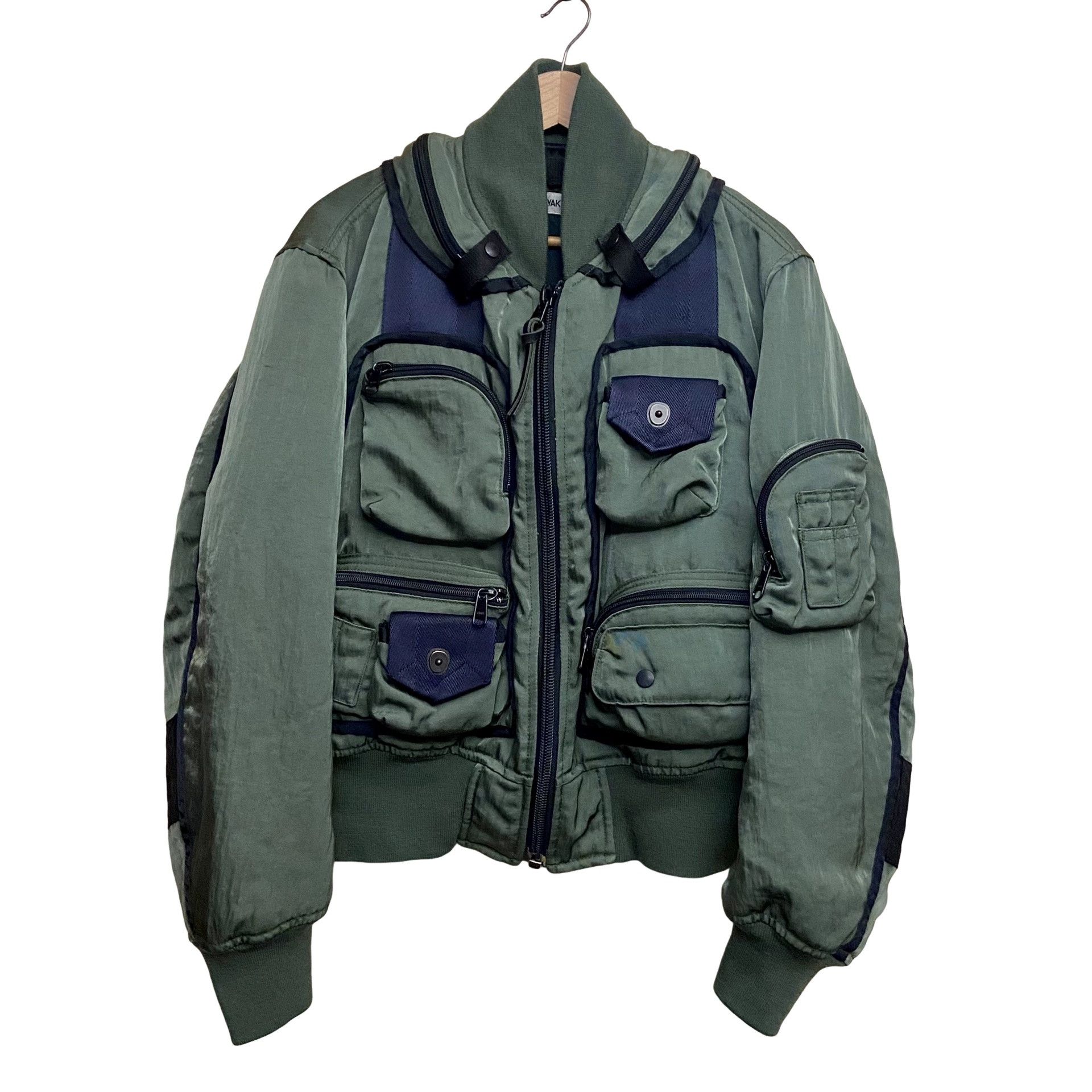 Issey Miyake AW 1996 Parachute Cargo Bomber MA-1 Jacket | Grailed