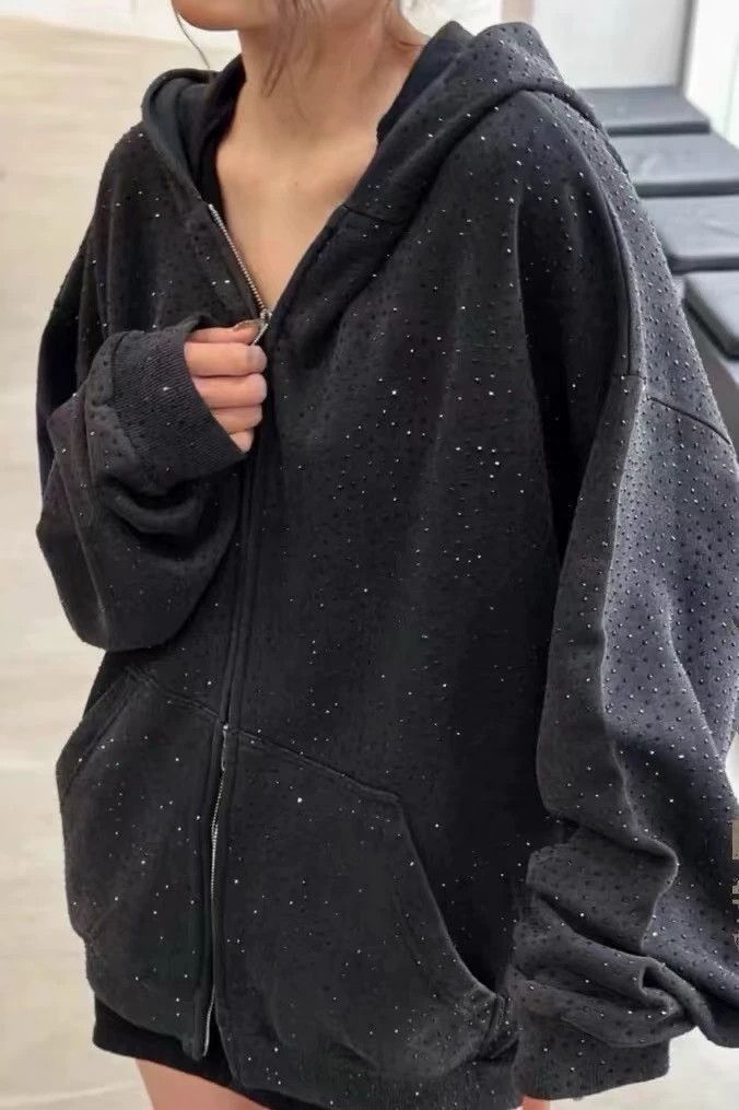 Balenciaga Balenciaga Mantianxing rhinestone zipper hoodie Size US M / EU 48-50 / 2 - 6 Thumbnail