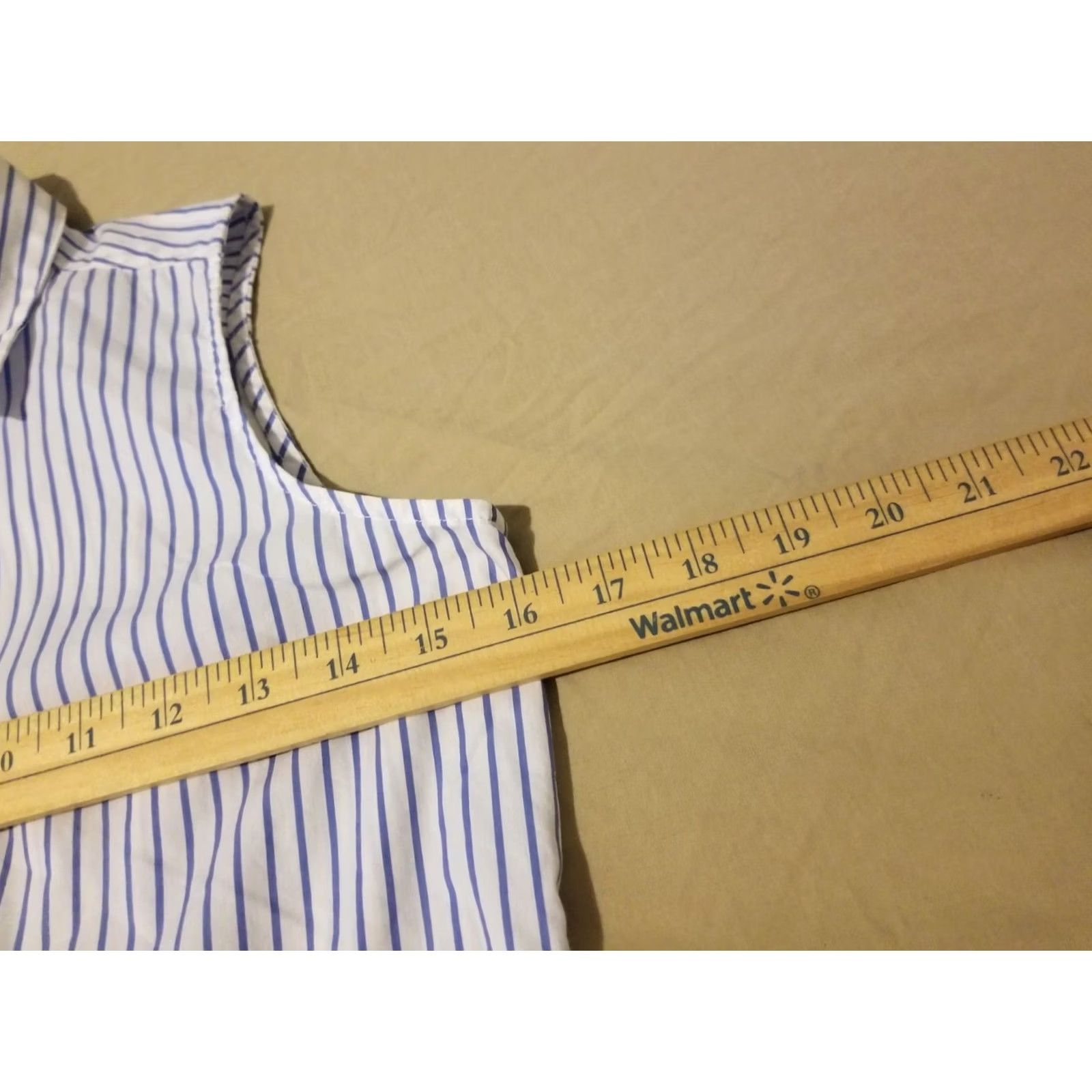Calvin Klein Womens Calvin Klein Shirt Blouse XS White Stripes Cotton Size XS / US 0-2 / IT 36-38 - 6 Thumbnail