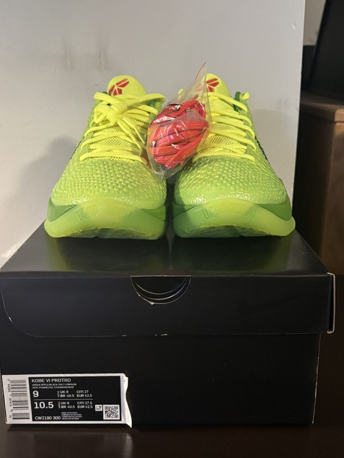 Nike Nike Zoom Kobe VI 6 Protro Grinch 2020 Size 9 M (CW2190-300) Size US 9 / EU 42 - 7 Thumbnail