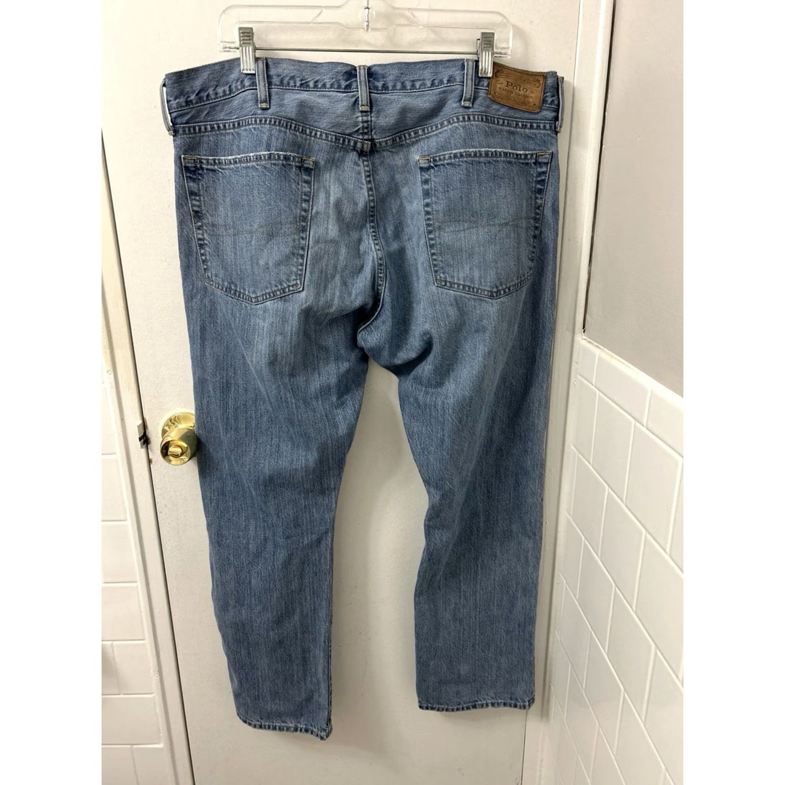 Polo Ralph Lauren Polo Ralph Lauren Hampton Relaxed Straight Jeans Mens 38x29 Blue Wash Denim Regular Size 38 Jeans Mens Size US M / EU 48-50 / 2 - 6 Thumbnail