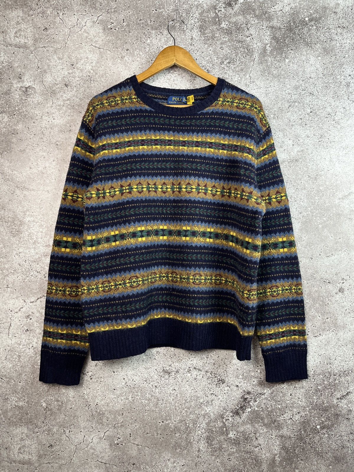 Polo Ralph Lauren Fair Isle Woollen Jumper Size US L / EU 52-54 / 3 - 1 Thumbnail