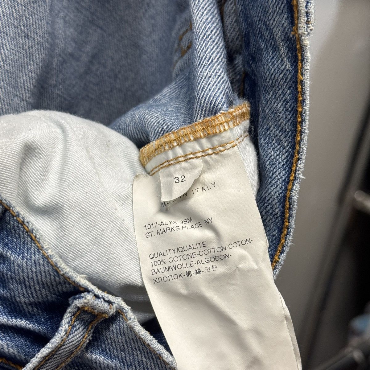 1017 ALYX 9SM 1017 Alyx 9SM Slashed Thorn Distressed Denim Jeans Size US 32 / EU 48 - 12 Thumbnail