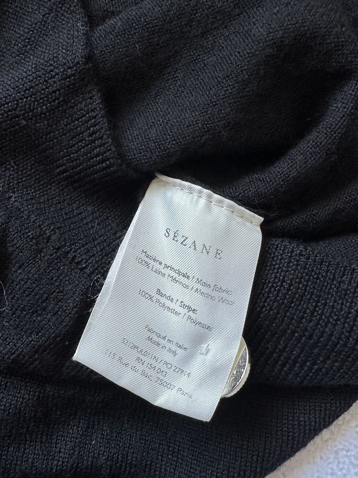 Sezane sweaters women La Maille Sezane Paris size M Black Italy Size M / US 6-8 / IT 42-44 - 14 Thumbnail