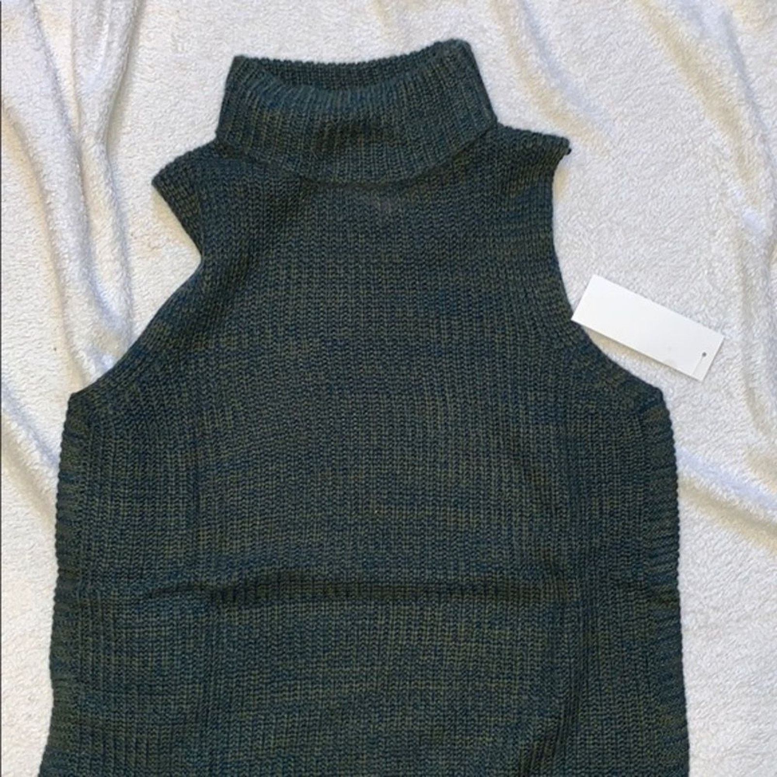 Other Cloud Chaser Green Sleeveless Turtleneck Sweater | Sz M, NWT Size M / US 6-8 / IT 42-44 - 6 Thumbnail
