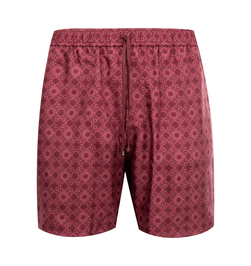 o1h1sh11225 Ma Quad Bowling Short in Wine/Red