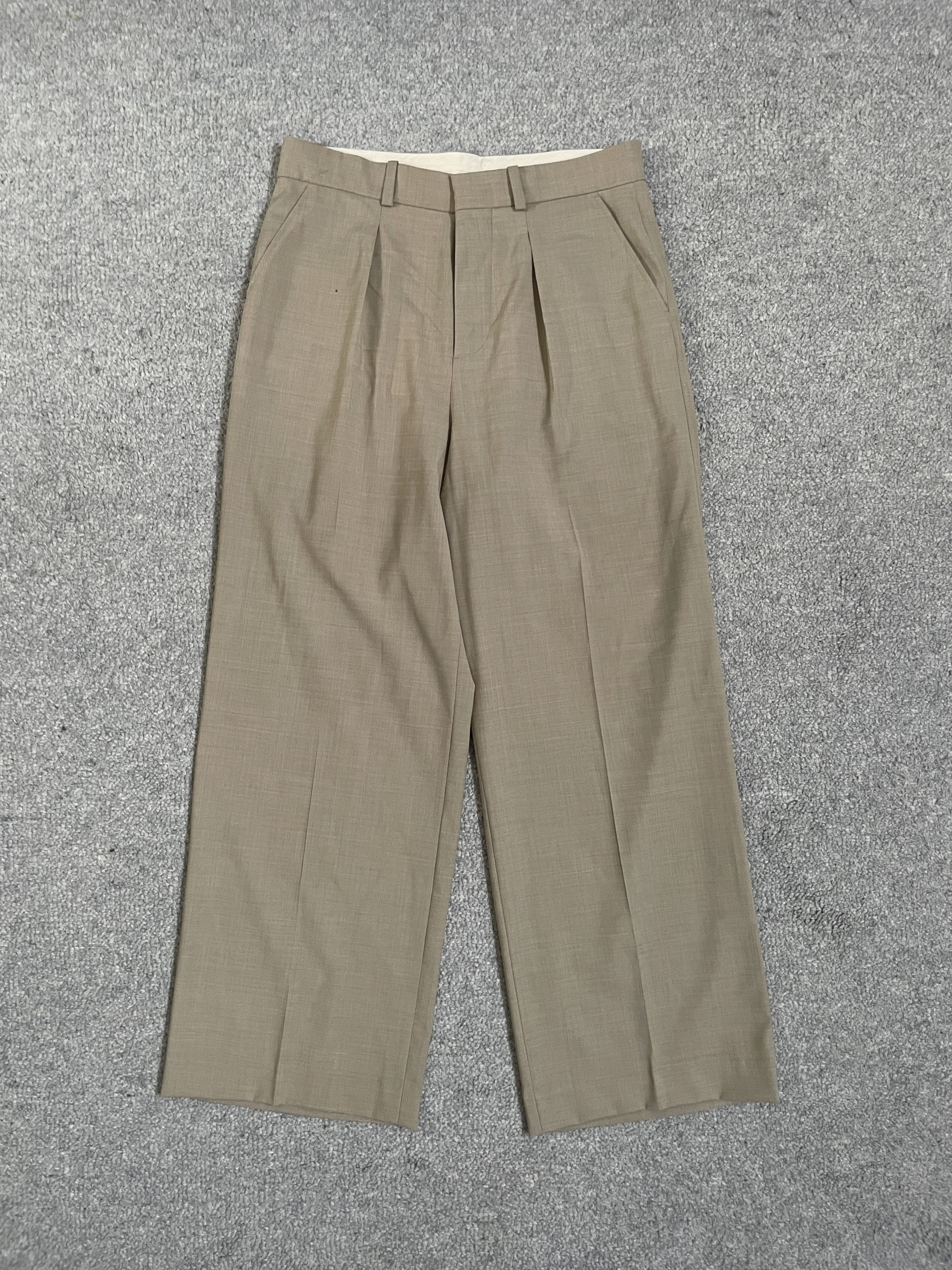 image of Nanushka Cian Straight-Leg Suit Pants in Beige, Men's (Size 33)