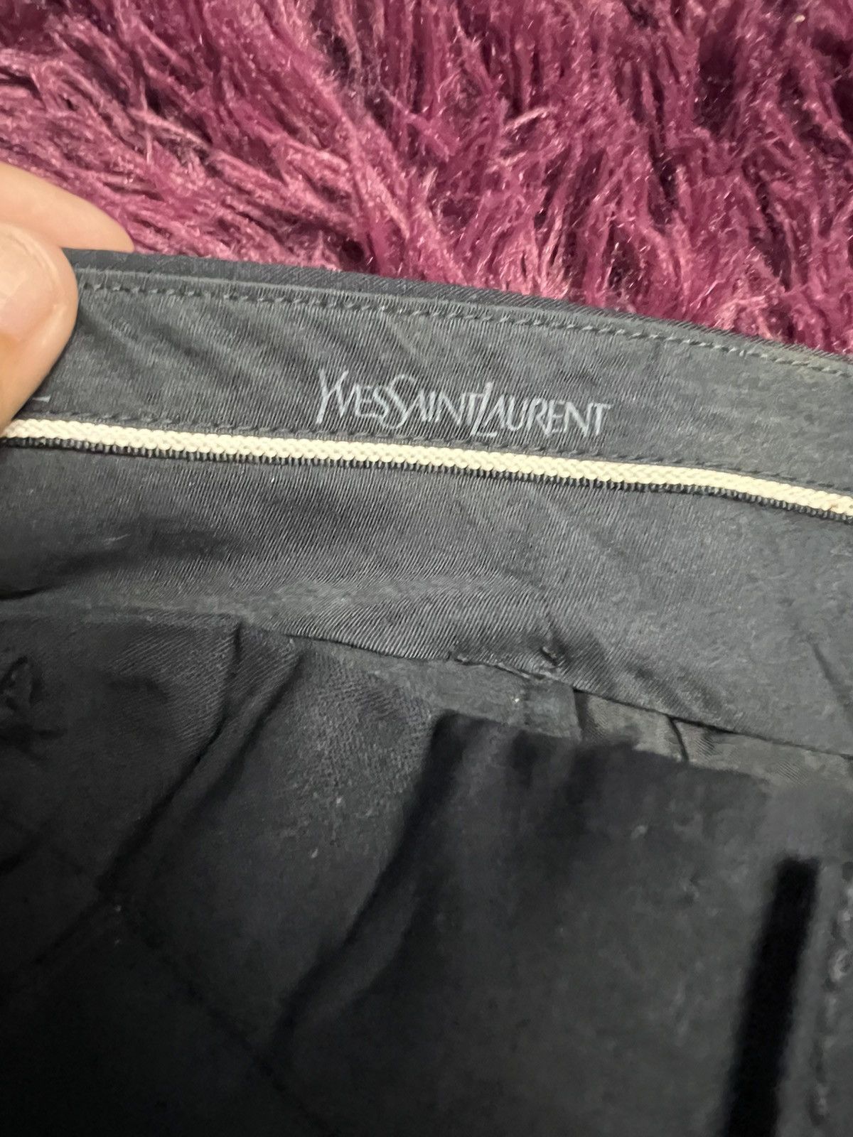 Yves Saint Laurent Vintage Yves Saint Laurent Pour Homme Pleated Trousers (45) Size US 35 - 7 Thumbnail
