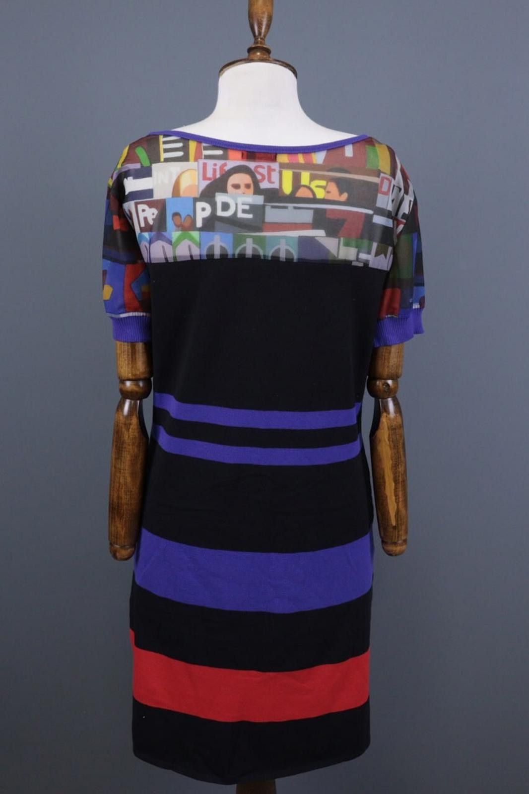 Designer Aventures des Toiles Multicolor Printed A-Line Dress Size M / US 6-8 / IT 42-44 - 11 Thumbnail