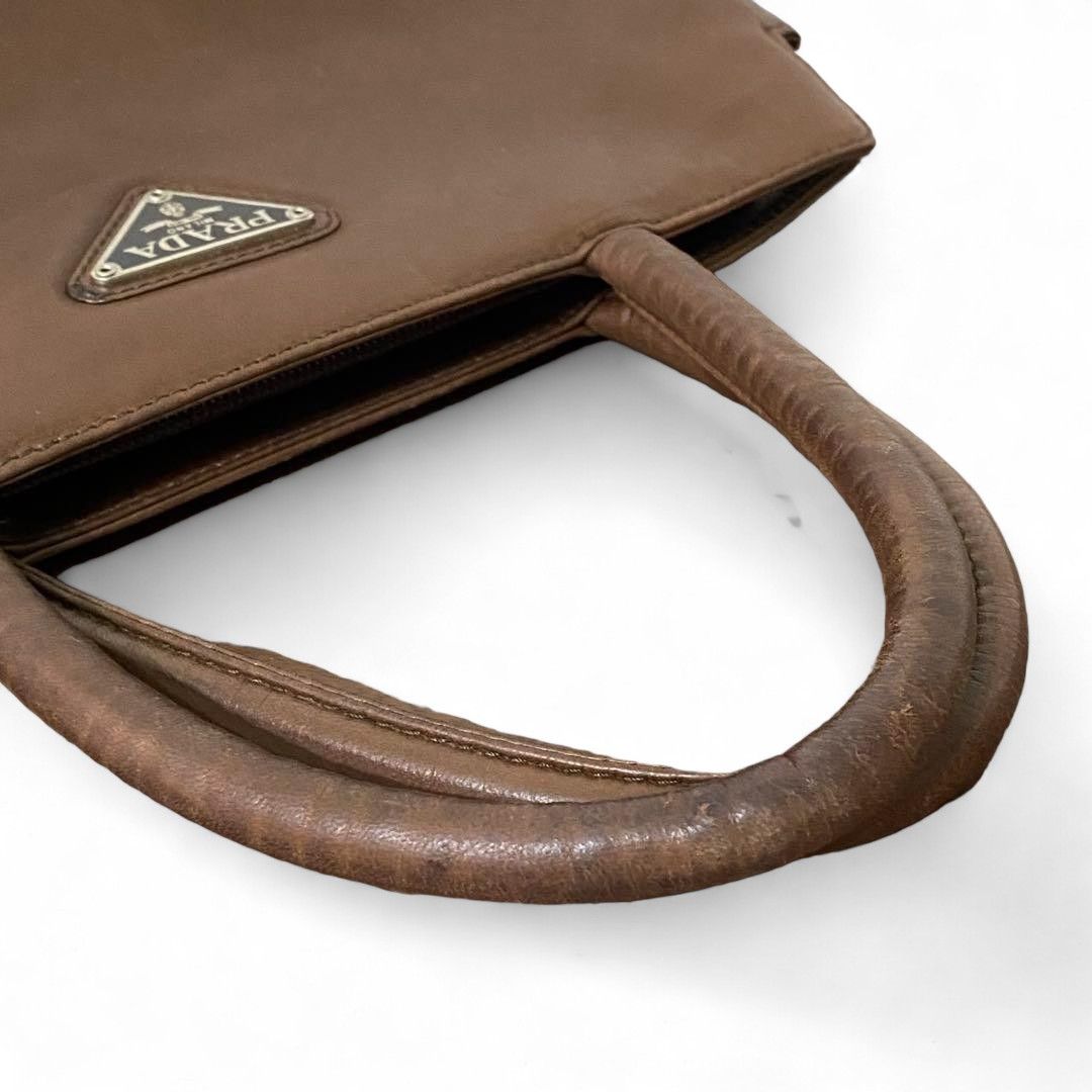 Prada Prada - Brown Leather Handbag Tessuto Size ONE SIZE - 5 Thumbnail