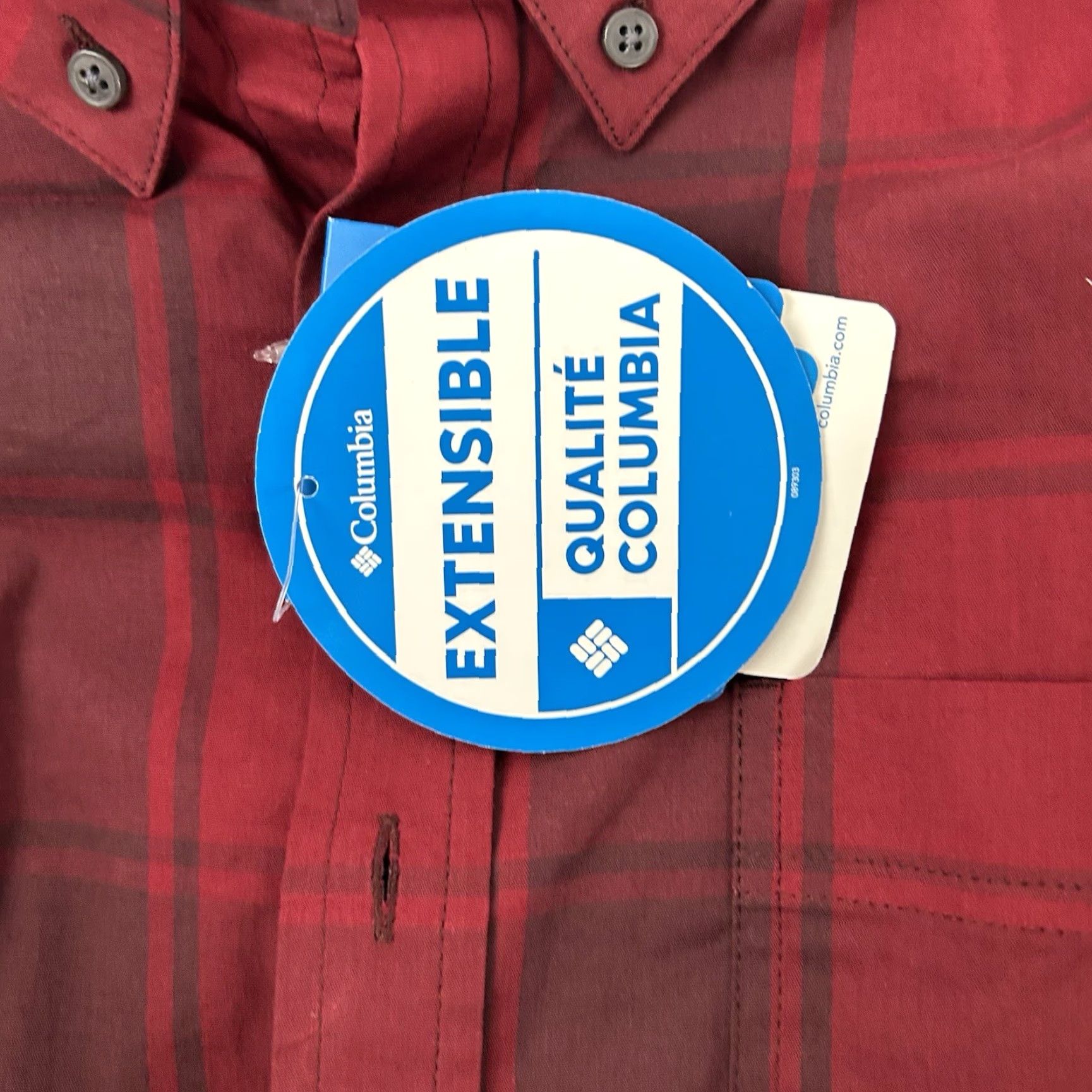 Vintage Columbia Shirt Mens Large Rapid Rivers II Button Down Red Plaid Long Sleeve NWT Size US L / EU 52-54 / 3 - 6 Thumbnail