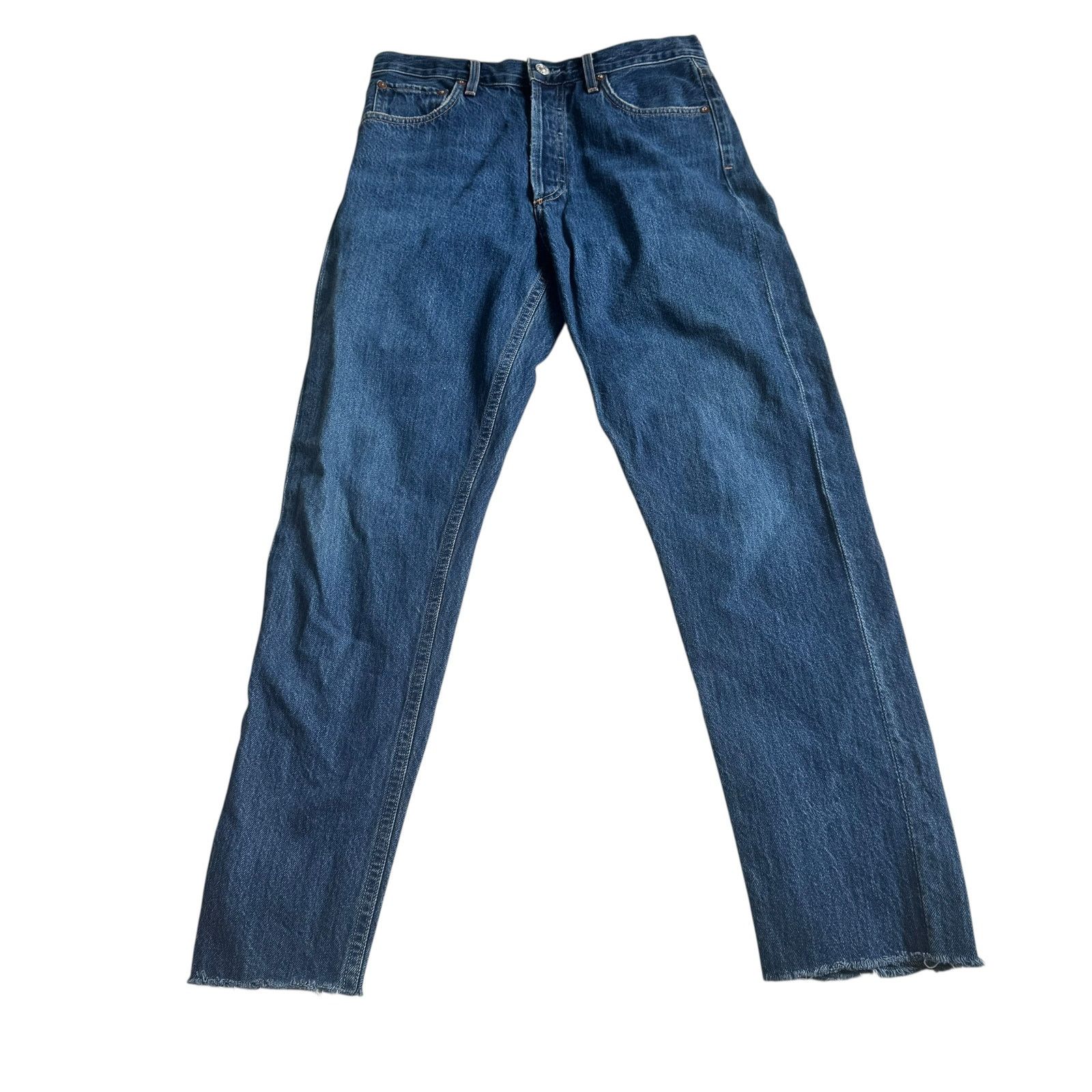 Agolde AGOLDE Jamie High Rise Classic Jeans Raw Hem Size 25" / US 0 / IT 36 - 2 Thumbnail