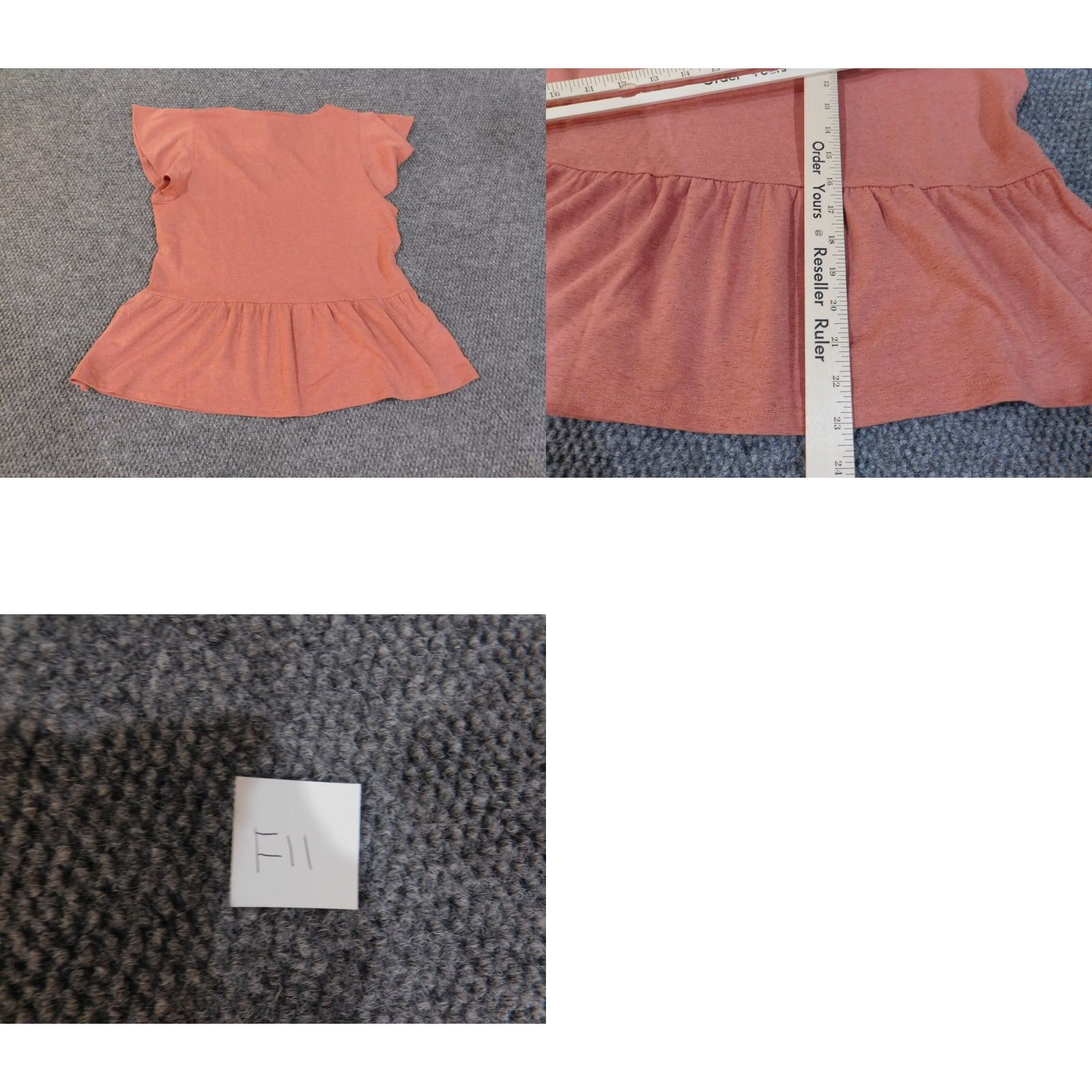 Ann Taylor Ann Taylor Loft Blouse Shirt Womens Medium Pink V-Neck Knit Pollover Pullover Ruffle Short Sleeve Casual Knitt Colorful Stretch Basic Size M / US 6-8 / IT 42-44 - 8 Thumbnail
