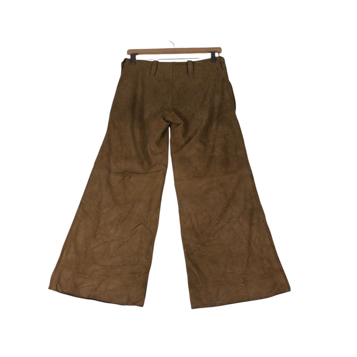 Ralph Lauren Archival Ralph Lauren Suede Leather Wide Leg Pants Size US 30 / EU 46 - 10 Thumbnail