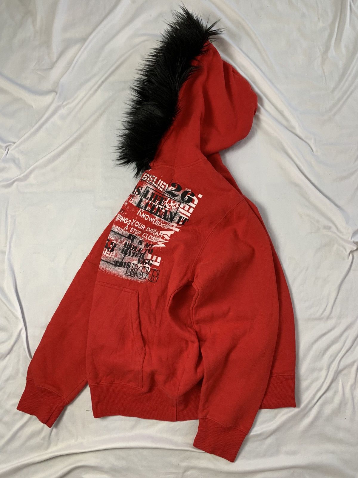 KMRii Fur hoodie sorridere poem ifsixwasnine style Size US M / EU 48-50 / 2 - 2 Thumbnail