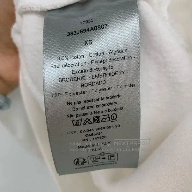 Dior Dior White Men's Sweatshirt XS Size . Size US XS / EU 42 / 0 - 5 Thumbnail