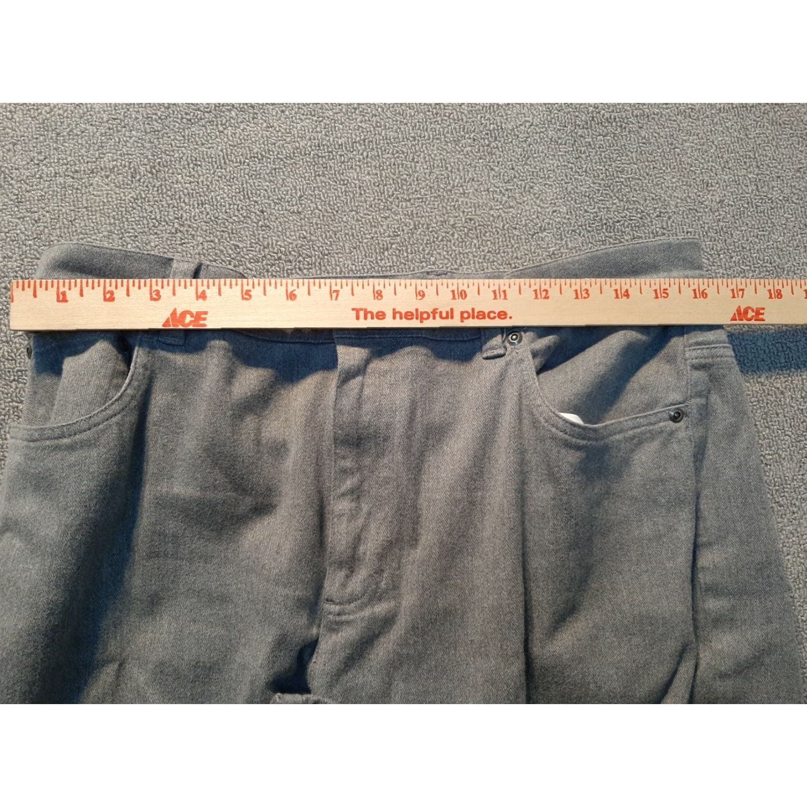 Vintage INC International Concepts, Size 12 Wide Leg Dress Pants Womens Gray Size 34" / US 12 / IT 48 - 3 Thumbnail