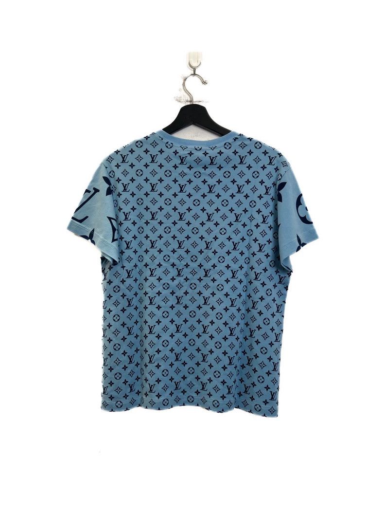 Louis Vuitton Louis Vuitton Blue full print presbyopic chain short sleeve Size US L / EU 52-54 / 3 - 3 Thumbnail