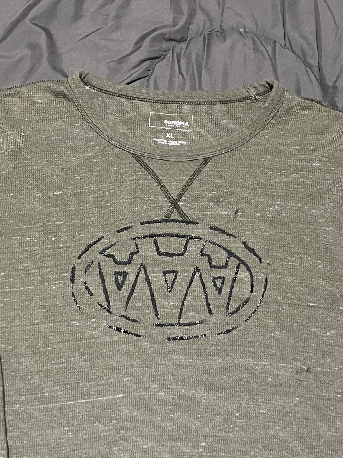 Other Instagram Brand Vintage Y2K Military Green Cropped Thermal Size US XL / EU 56 / 4 - 2 Thumbnail