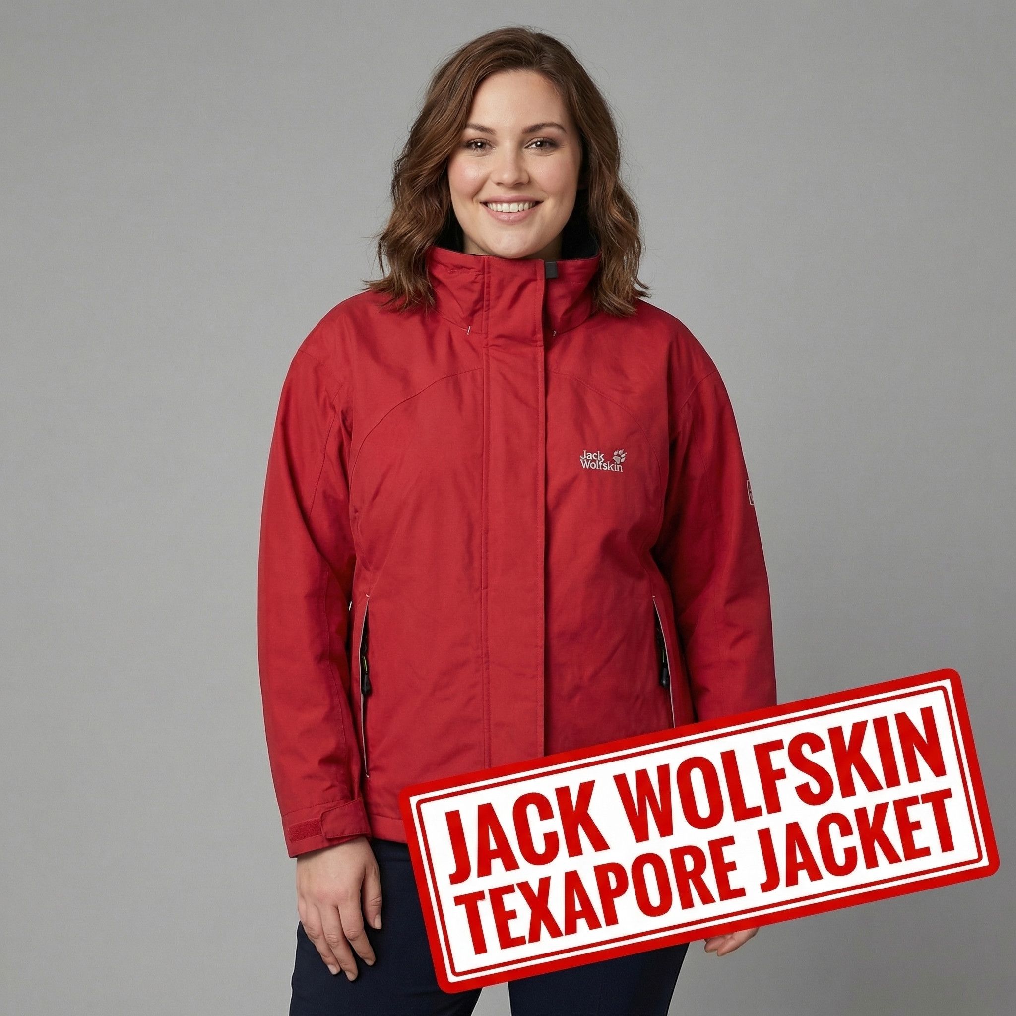 Jack Wolfskin Women’s Jack Wolfskin Texapore Jacket – XXL / XXXL Size XXL / US 16-18 / IT 52-54 - 1 Thumbnail