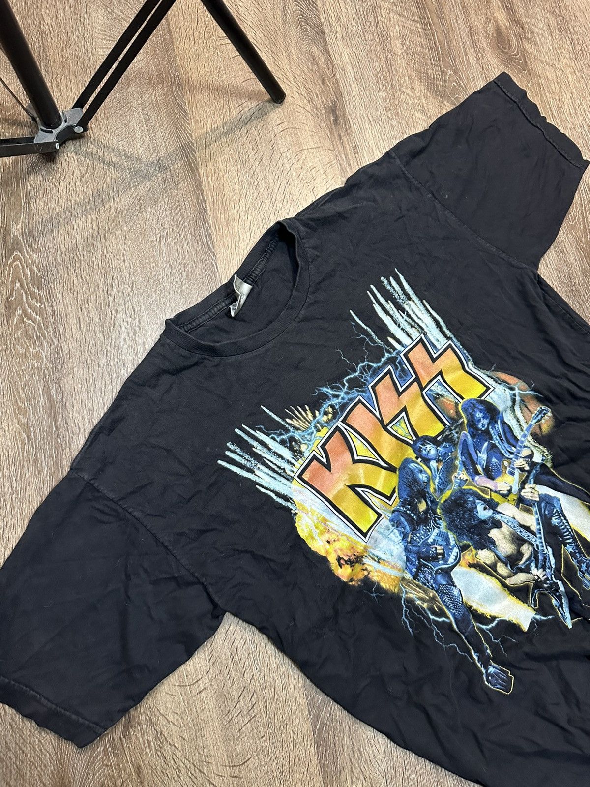 Band Tees Vintage Kiss World Domination With Fireworks T 2004 Rockwear Size US S / EU 44-46 / 1 - 3 Thumbnail