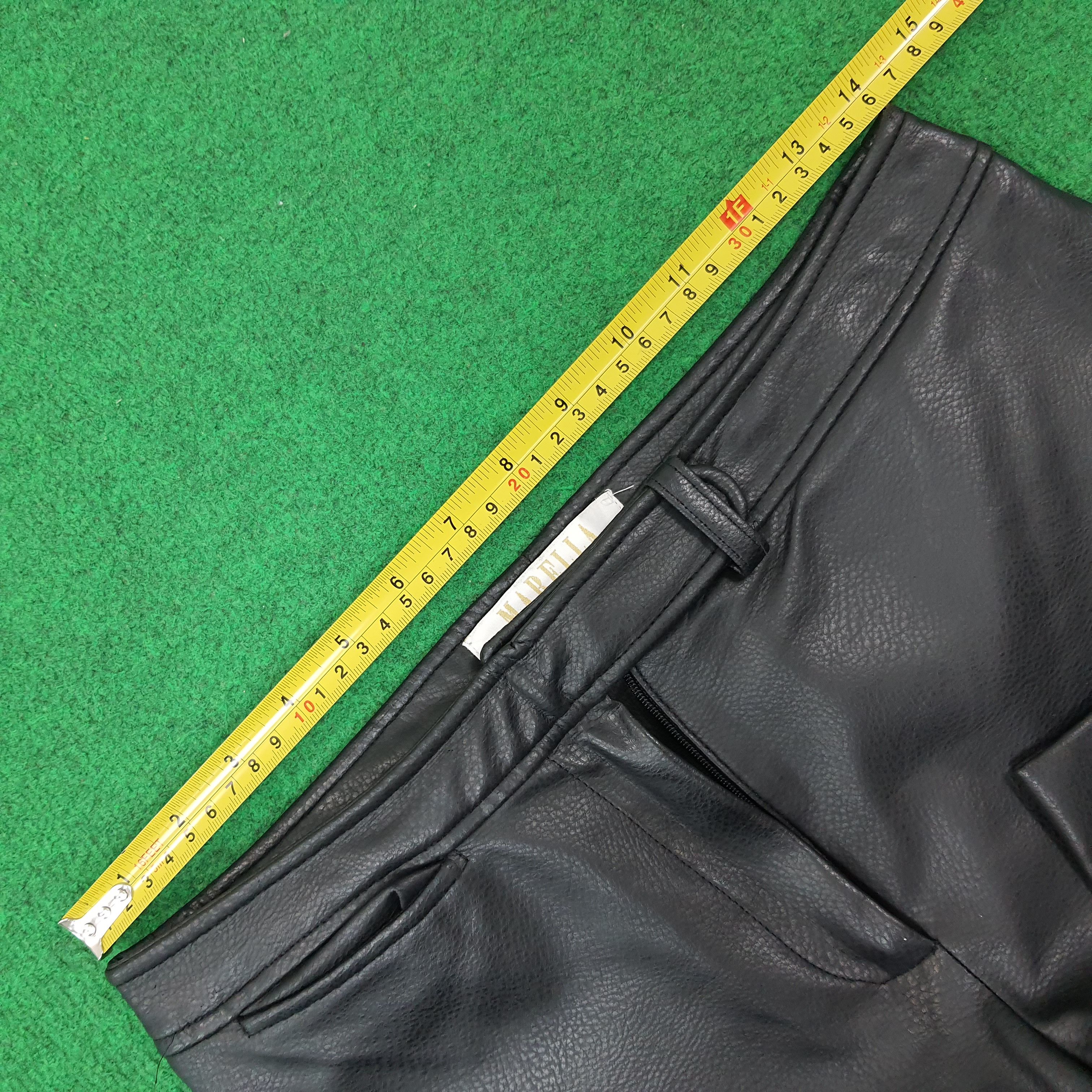 Marella Vintage Marella Tricot Designer Leather Pants C235N38 Size 28" / US 6 / IT 42 - 9 Thumbnail