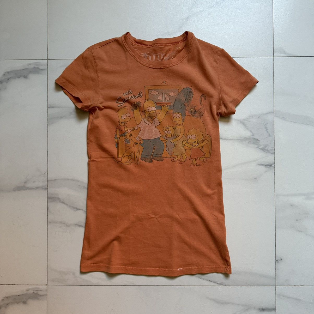 The Simpsons Vintage Y2K The Simpsons Distressed T-Shirt Size S / US 4 / IT 40 - 2 Thumbnail