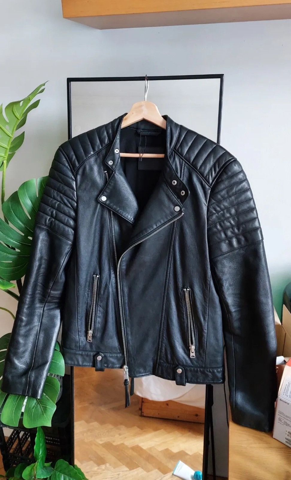 Allsaints Allsaints Leather Jacket Jasper Biker Black XS Size US XS / EU 42 / 0 - 1 Thumbnail