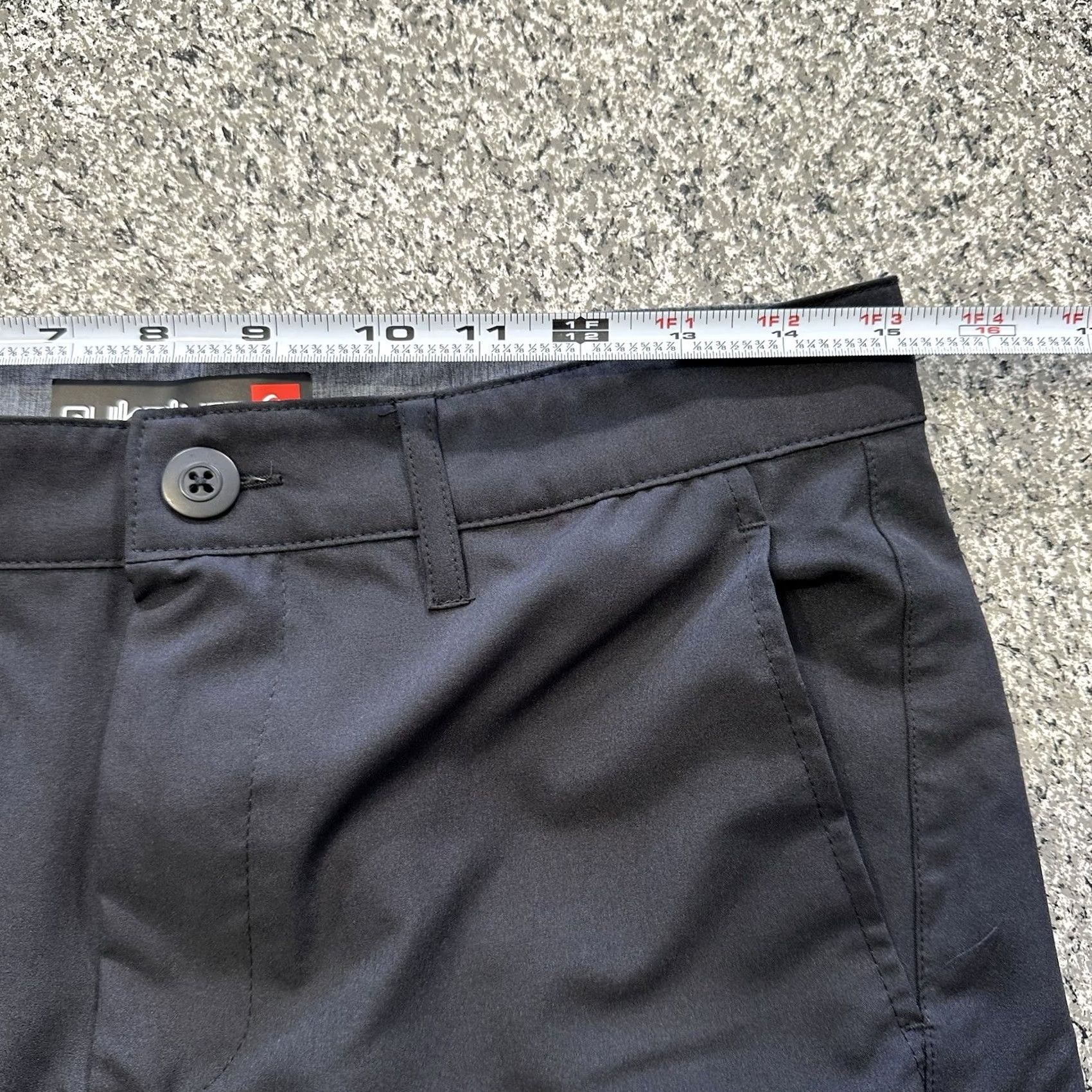 Quiksilver Quiksilver Shorts Mens 29 Black Hybird Flat Front Chino Walk Short 18.5” Stretch Size US 29 - 6 Thumbnail