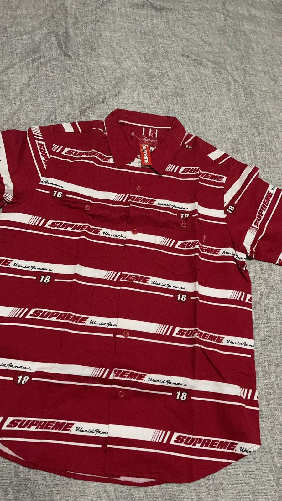Supreme Supreme striped racing work shirt Size US L / EU 52-54 / 3 - 2 Thumbnail
