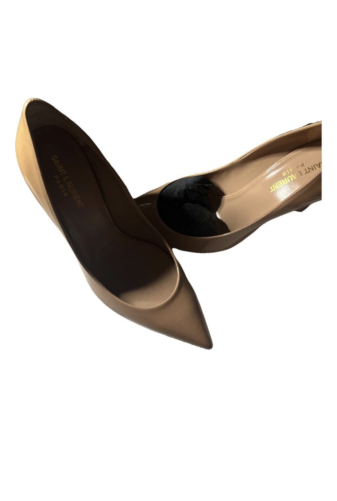Saint Laurent Paris Anja Patent Leather Heels Size US 9.5 / IT 39.5 - 1 Thumbnail