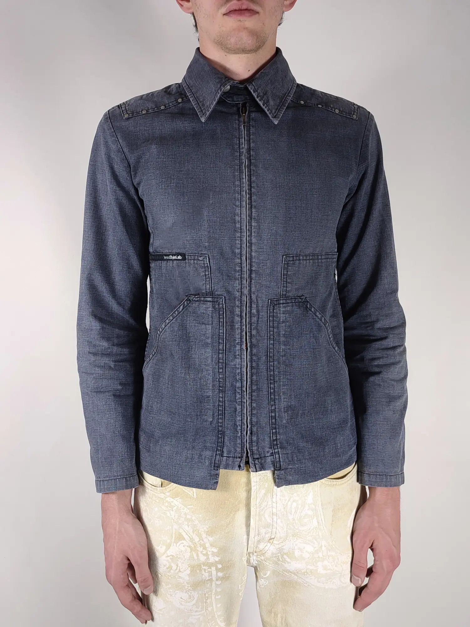 Diesel Vintage Diesel Multi Pocket Denim Jacket Size US S / EU 44-46 / 1 - 4 Thumbnail