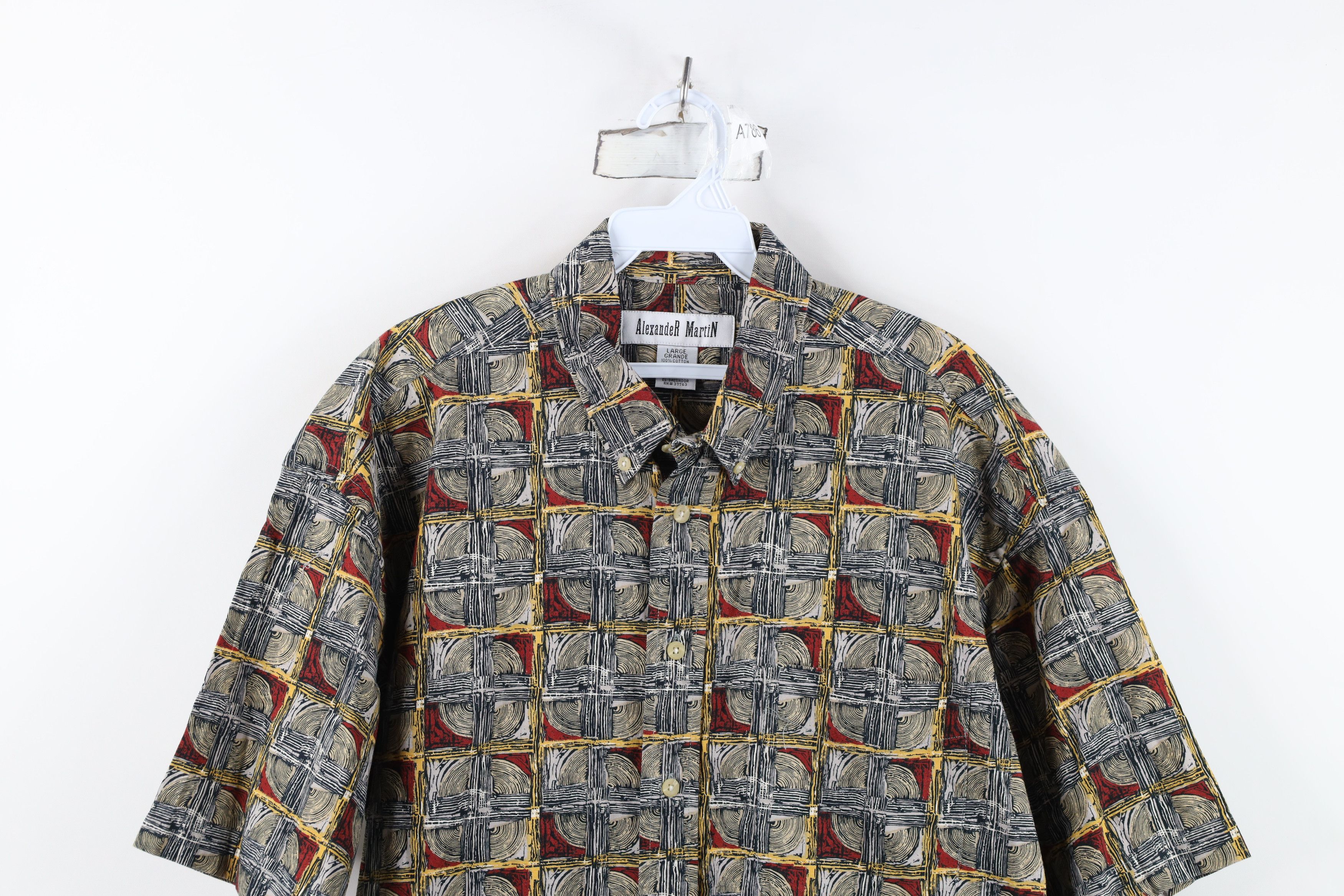 Vintage Vintage 90s Streetwear Short Sleeve Button Down Shirt Size US L / EU 52-54 / 3 - 2 Thumbnail