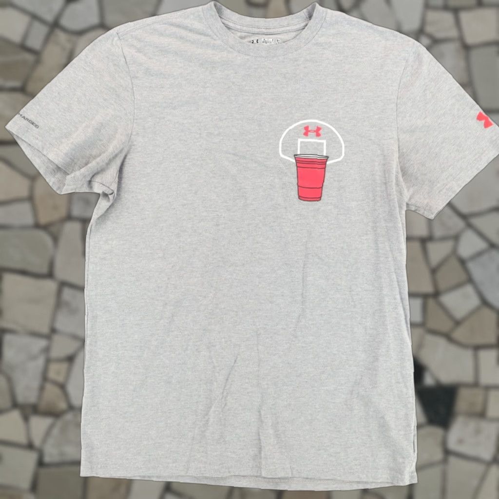 Under Armour Under Armour Shirt M Gray Solo Cup Basketball Crew Neck Short Sleeve Regular Fit Men’s Size US M / EU 48-50 / 2 - 1 Thumbnail