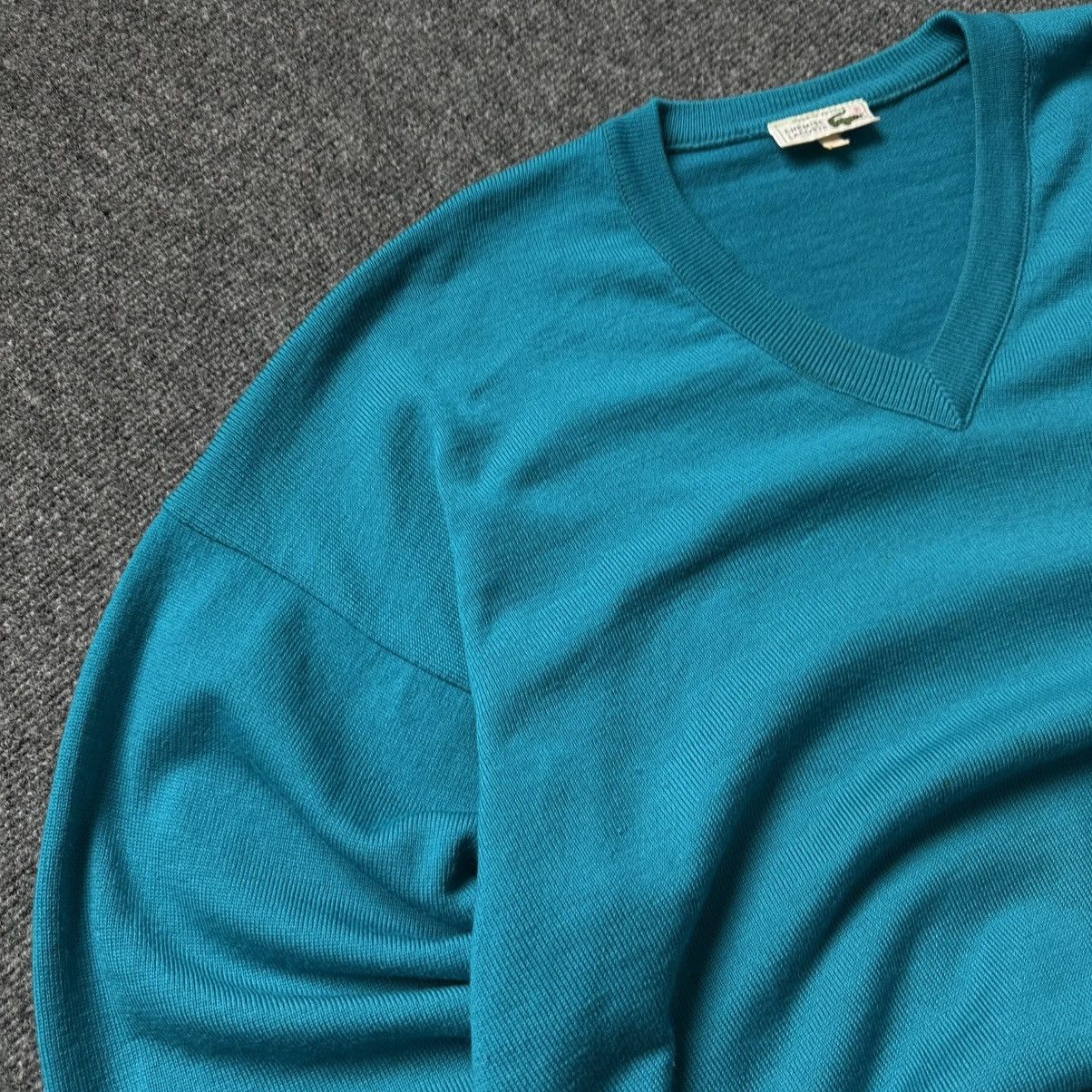Lacoste Luxury Lacoste V Neck Sweater Size 6 (XL) Old Money Casual Size US XL / EU 56 / 4 - 11 Thumbnail