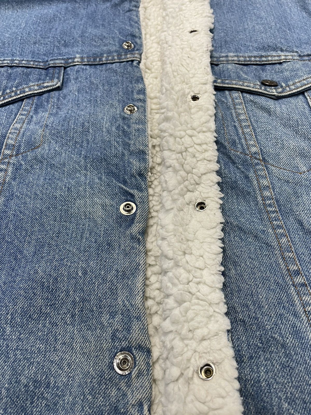 Levi's 90's Levi’s Sherpa Vintage Denim Jacket White Tag Size US M / EU 48-50 / 2 - 5 Thumbnail